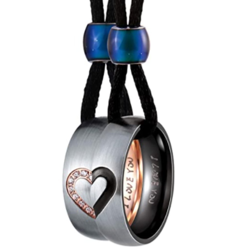 Couples Necklace for Him and Her Mens Necklace